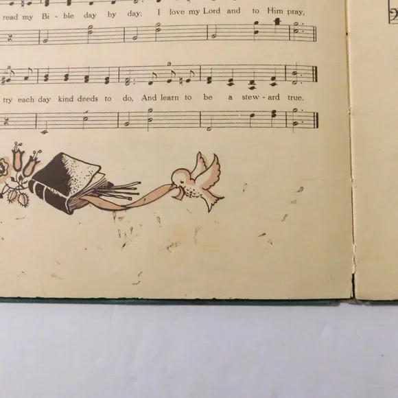 Missionary Melodies Song Book 1950 Vintage Children Sunbeams Broadman Press HB - Picture 9 of 10